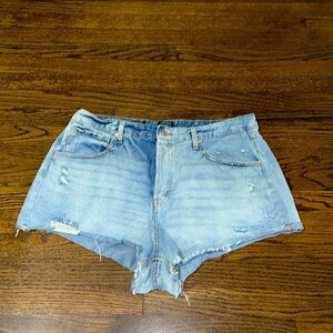 Wild Fable Button Fly Mini Denim Jean Ripped Distressed Shorts Dazzey Duks 17